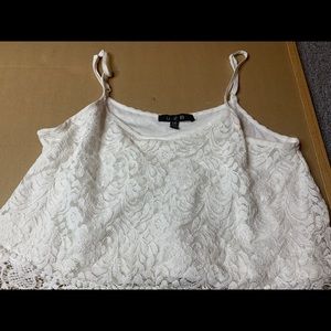 White lace top